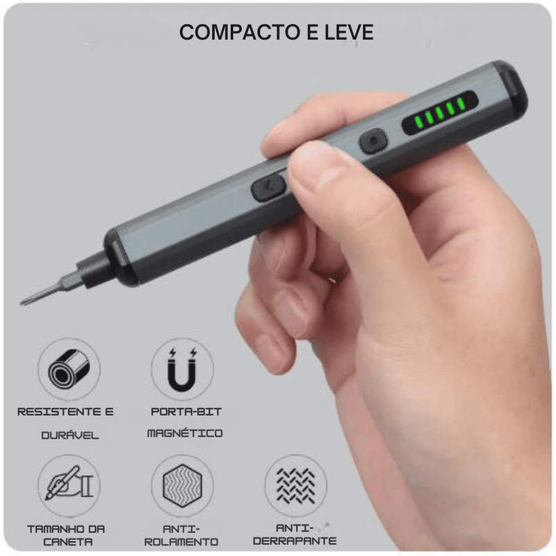 Electric Screwdriver - Conjunto de chave de fenda elétrica de precisão 68 em 1, sem fio